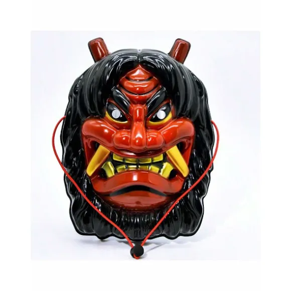 Bull Demon Prajna Parodi Tengu Maske Maskerade, Rollespil, Fest, Kostumebal, Halloween Dekoration (2 Stykker) Blue and red