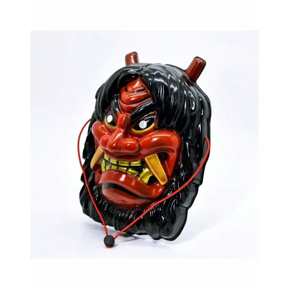 Bull Demon Prajna Parodi Tengu Maske Maskerade, Rollespil, Fest, Kostumebal, Halloween Dekoration (2 Stykker) Blue and red
