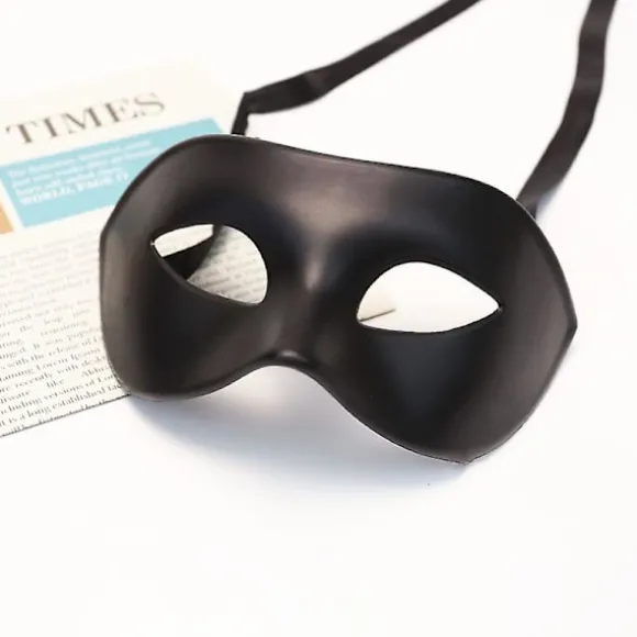 Burlesque Ball Party (sort One Size)2* Mænds Maske Sort Mat