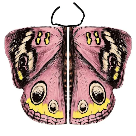 Butterfly Wings Sjal Butterfly Tørklæde 7 7 7