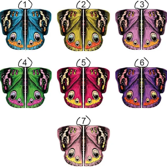 Butterfly Wings Sjal Butterfly Tørklæde 7 7 7