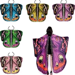 Butterfly Wings Sjal Butterfly Tørklæde 7 7 7