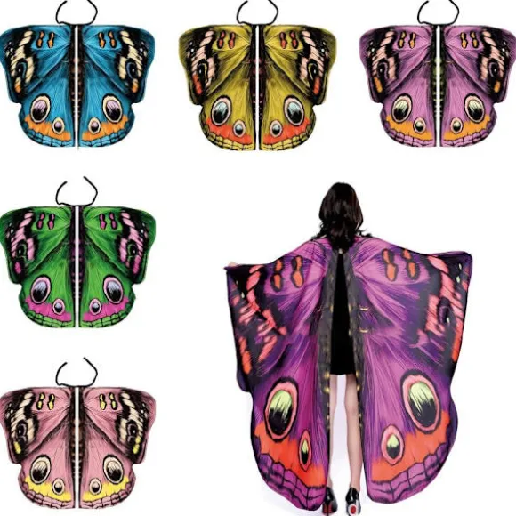 Butterfly Wings Sjal Butterfly Tørklæde 7 7 7