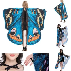 Butterfly Wings Sjal Butterfly Tørklæde 7 7 7