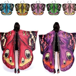 Butterfly Wings Sjal Butterfly Tørklæde 7 7 7