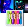 [CA] 6-pak Glow In Dark Ansigtsmaling UV Neon Ansigtsmaling Crayon Pen