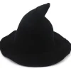 {ca}Kvinders Halloween Heksehat Uld Strikket Hue Til Fest Maskerade Cosplay Kostume Tilbehør