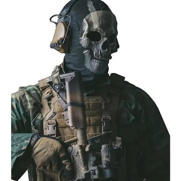 Call Of Duty Ghost Dødningehovedmaske Heltdækkende Unisex Til Krigsspil