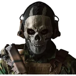 Call Of Duty Ghost Skull Maske Hel Ansigt Unisex Til Krigsspil - Perfekt