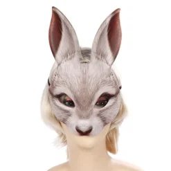 Carnival/Påskedag Cosplay Latex Mask Animal Style Halloween Ca vit