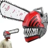 Chainsaw Man Cosplay Latex Maske - Rædsel Blodig Pochita Denji Hjelm, Skræmmende Halloween Kostume Rekvisit_yux