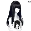 Chainsaw Man Mitaka Asa Cosplay Paryk Lang Sort 68 cm