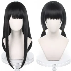 Chainsaw Man Mitaka Asa Cosplay Paryk Lang Sort 68 cm