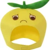 Citron Hat Plys Frugt Hue Nyhed Hovedbeklædning Cosplay Kostume Foto Rekvisit til Frugt Tema Festartikler