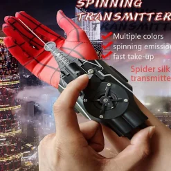 【CJY】Spiderman Web Shooters Legetøj Spider Man Tutor Cosplay Peter Parker Tilbehør Rekvisitter Handsker Til Børn