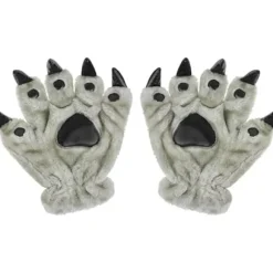 Claw Handsker Halloween Grå Karneval Jul Søde Dyr Pote Handsker Vinter Handsker Plys Tykke Termiske Unisex Voksen Klo Handsker Cosplay Fancy Dress Show | Fyndiq