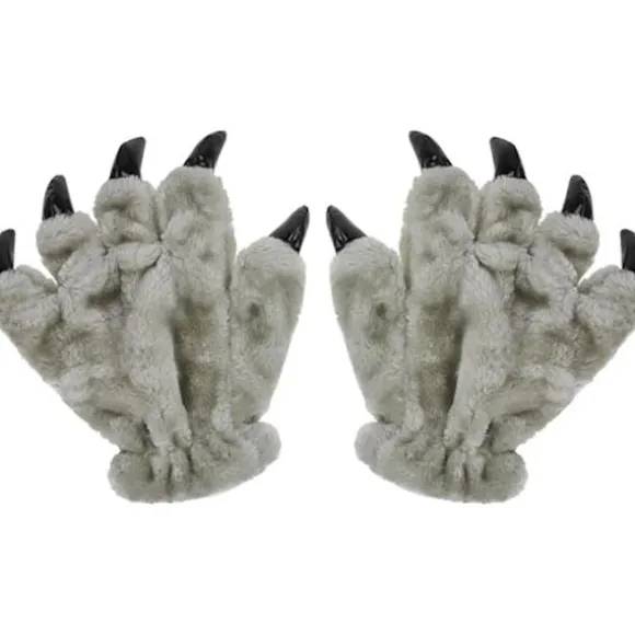 Claw Handsker Halloween Grå Karneval Jul Søde Dyr Pote Handsker Vinter Handsker Plys Tykke Termiske Unisex Voksen Klo Handsker Cosplay Fancy Dress Show | Fyndiq
