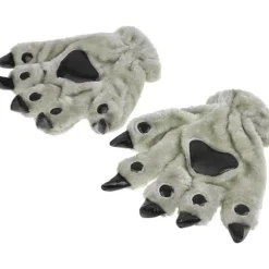 Claw Handsker Halloween Grå Karneval Jul Søde Dyr Pote Handsker Vinter Handsker Plys Tykke Termiske Unisex Voksen Klo Handsker Cosplay Fancy Dress Show | Fyndiq