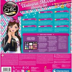 CLEMENTONI - Unicorn makeup spejl - Lysring - Makeup og hår- og negletilbehør - Fra 7 år Flerfärgad
