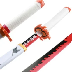 104cm Demon Slayer Sværd 1:1 Nichirin Sværd Bambus Klinge Kimetsu no Yaiba Zenitsu Tanjirou Katana Våben Anime Cosplay Prop Sabito