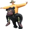 (160-190cm) Oppustelig Abe Kostume - Oppustelig Gorilla Kostume
