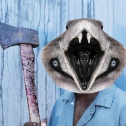 Cobra Kostume Maske Nyhed Halloween Kostume Fest Latex Dyr Cobra Hoved Maske Slange