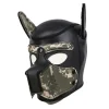 Code XL Helt Ny Vækst Stor Størrelse Hvalpe Cosplay Polstret Gummi Hel Hoved Balaclava med Ører til Mænd Kvinder Hunde Rollespil~06249