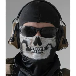 COD:MW2 Ghost Skull Balaclava Ghost Simon Riley Ansigt Krigsspil Cosplay Maske Beskyttelse Dødningehovedmønster Balaclava Maske
