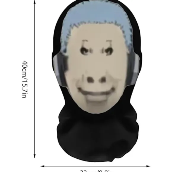 Cool Hovedbeklædning Ansigtsmaske - Sjov Ansigtsmaske Hovedbeklædning Hat, Prank Hovedbeklædning Maske, Cosplay Berømthed Maske, Sjov Ansigtsmaske Cosplay Rekvisitter | Fyndiq