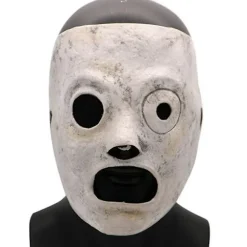 Corey Taylor Cosplay Latex Hovedmaske Halloween Fest Maskerade Udklædning Kostume Horror Tilbehør Prop Til Voksne White