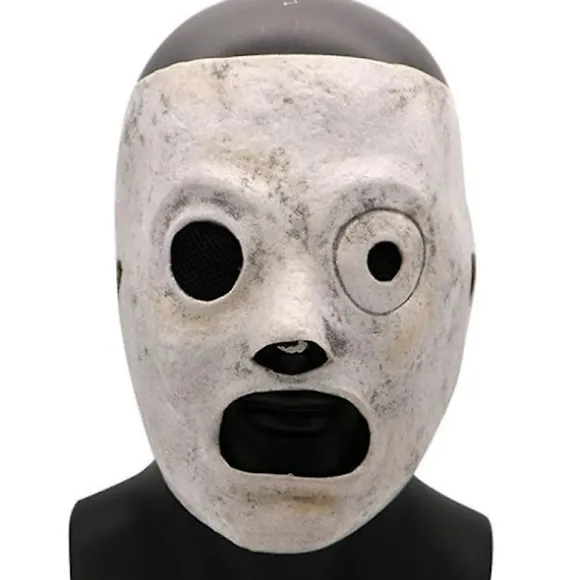 Corey Taylor Cosplay Latex Hovedmaske Halloween Fest Maskerade Udklædning Kostume Horror Tilbehør Prop Til Voksne White