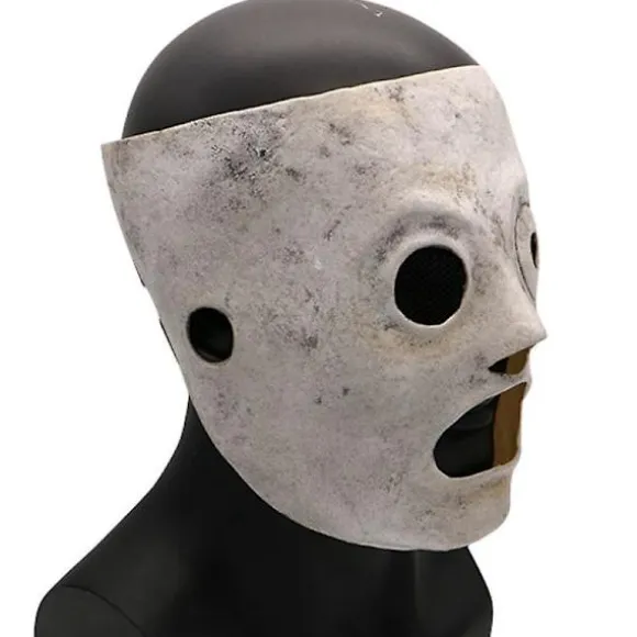 Corey Taylor Cosplay Latex Hovedmaske Halloween Fest Maskerade Udklædning Kostume Horror Tilbehør Prop Til Voksne White
