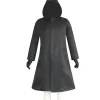 COS Halloween Kostume Sort Trenchcoat + Handsker - Størrelse S