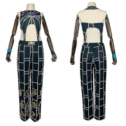 Cosdaddy Anmie Jojo's Bizarre Adventure Jolyne Cujoh Kostume til Voksne Kvinder og Piger XS