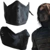 Cosplay America 2 Winter Soldier Mask James Buchanan Bucky Barnes Cosplay Latexmaske Halloweenkostume til voksne Karnevalsrekvisitter