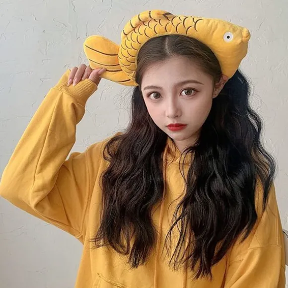 Cosplay Animal Cute Novelty Funny Golden Fish Hovedbånd Hårbånd