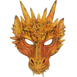 Cosplay Drage Maske Karneval Kostume Fancy Dress Karnevaler Yellow