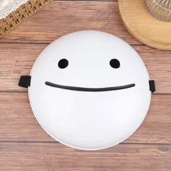Cosplay Halloween Masker Drømme Masker Tegnefilm Anime Hvidt Smil one size