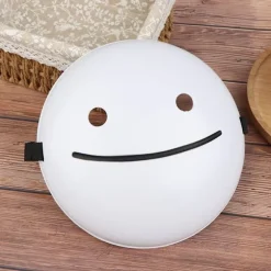 Cosplay Halloween Masker Drømme Masker Tegnefilm Anime Hvidt Smil one size
