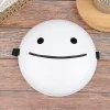 Cosplay Halloweenmasker Drømmemasker Tegneserie Anime Hvid Smilmasker Hjelm
