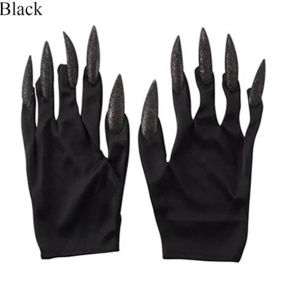 Cosplay Handsker Handsker Med Kløer SORT black
