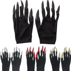 Cosplay Handsker Handsker Med Kløer SORT black