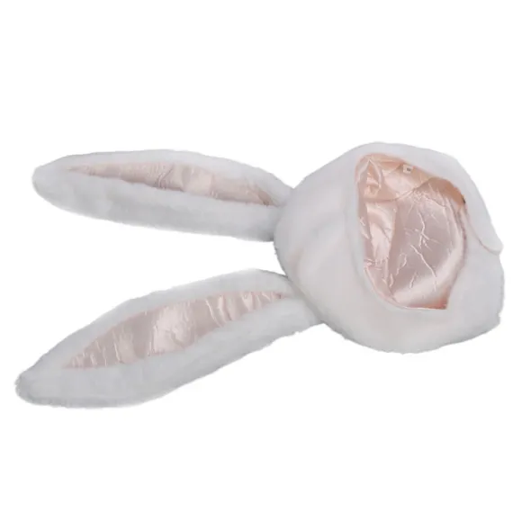 Cosplay Kaninhat Fester Cosplay Hvid Plys Hætte Sjov Kaninørehat til Kvinder Mænd