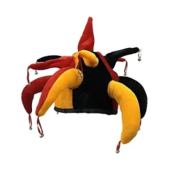 Cosplay Kostume Mardi Gras Hat Narrehat Renæssance Narrehat Narrehovedbeklædning Middelalderlig Narrehat