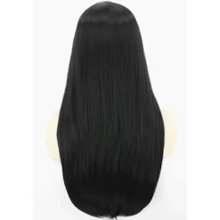 Cosplay Paryk Kvinder Lang Sort Glat Paryk Halloween, CJY
