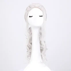 Cosplay paryk til kvinder, Daenerys paryk lang blond krøllet Kha