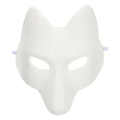 Cosplay tilbehør Diy dyremasker rævemasker ulvemasker dramamasker ubehandlede masker