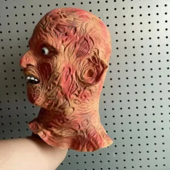 Courte Section Officiel Voksen Kostume, One Size Vinyl Maske - Nightclaws Freddy Kostume