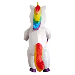 Creaciones Oppustelig Kostume Enhjørning Helkrops Enhjørning Luft Oppustelig Deluxe Halloween Kostume - Voksenstørrelse