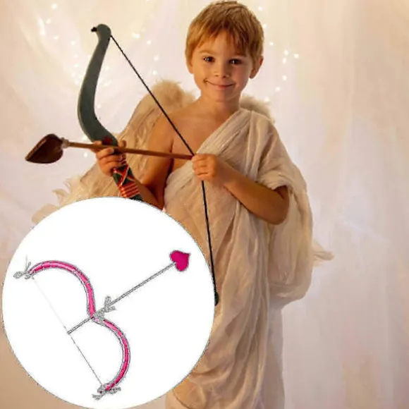 Cupid Bueskydningslegesæt, Bue & Pil Sæt Cupid Kostume Fotorekvisitter Til Voksne color:pink